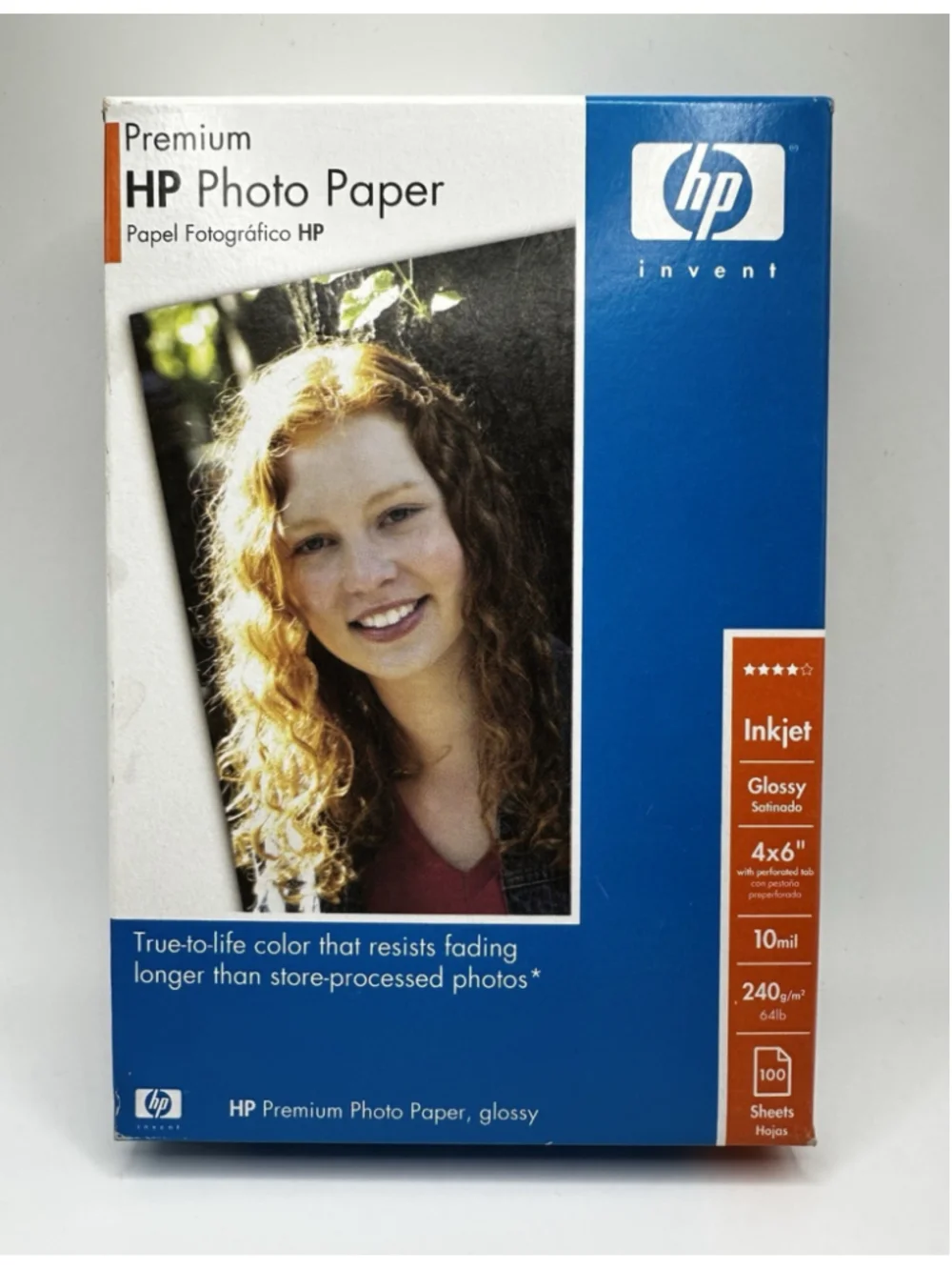 HP Premium GLOSSY 4X6 Ink Jet Picture Photo Paper 100 SHEETS Papel Fotografico